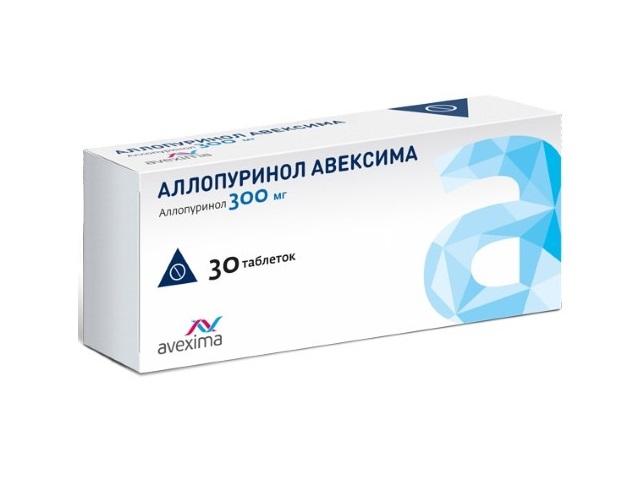 аллопуринол 300мг. №30 таб. /авексима/ 2393