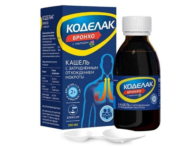 коделак бронхо с чабрецом сироп фл. 200мл с мерн.ложк.