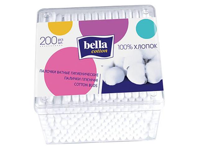ватные палочки белла cotton в пласт. кор. №200