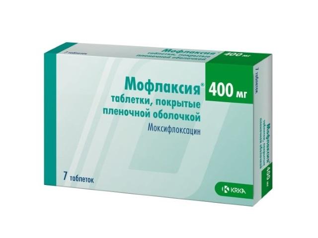 мофлаксия 400мг. №7 таб. 2263