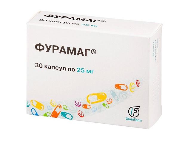 фурамаг 25мг. №30 капс.