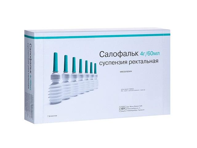 салофальк 4г./60мл №7 флак. п/э сусп.рект. 9533