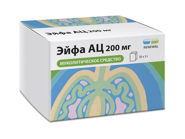 эйфа ац 200мг. №20 пак.-саше гран. /обновление/ 6498