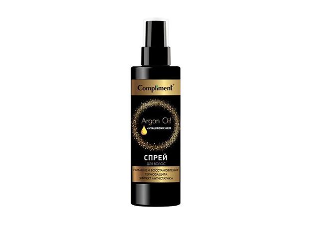 compliment argan oil+hyaluronic acid спрей д волос пит+восстан 200мл 917193