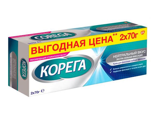 корега крем д/фикс. зуб.протезов 70г. нейтральный вкус №2 [corega]