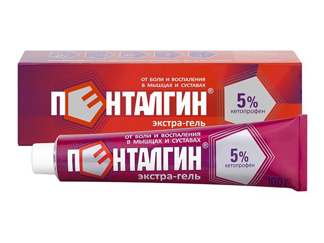 пенталгин экстра-гель 5% 100г. д/наруж.прим.