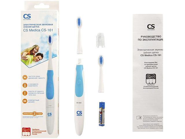 омрон соник эл.зуб.щетка 161(голубая) [omron]