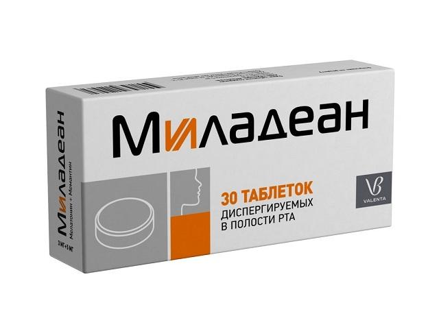 миладеан 3мг+5мг №30 таб. дисперг. в полости рта