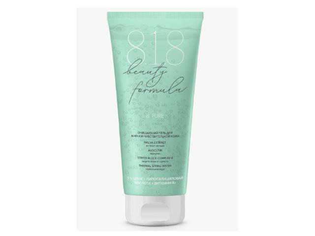 818 beauty formula estiqe очищ. гель д/жирной чувств. кожи туба 200мл