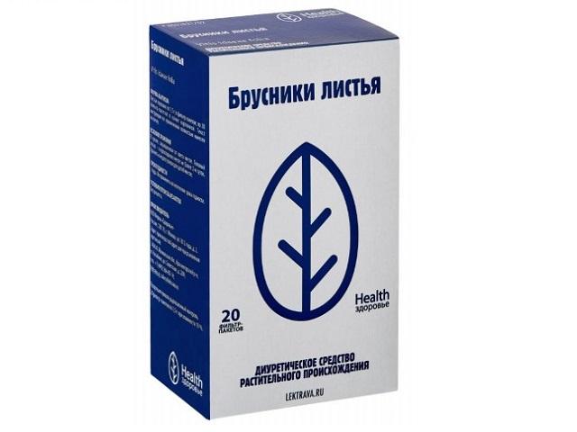 брусники лист 1,5г. №20 пак. /здоровье/ 2376