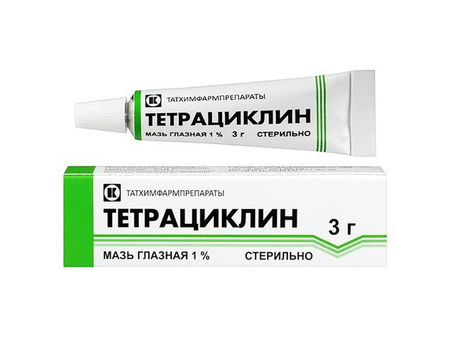 тетрациклиновая 1% 3г. гл.мазь /татхимфарм/ 3399