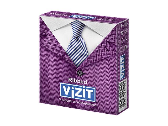 визит презерватив риббед ребристые №3 [vizit]
