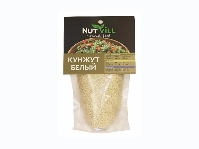 *nutvill семечка белого кунжута 200г. 0010054