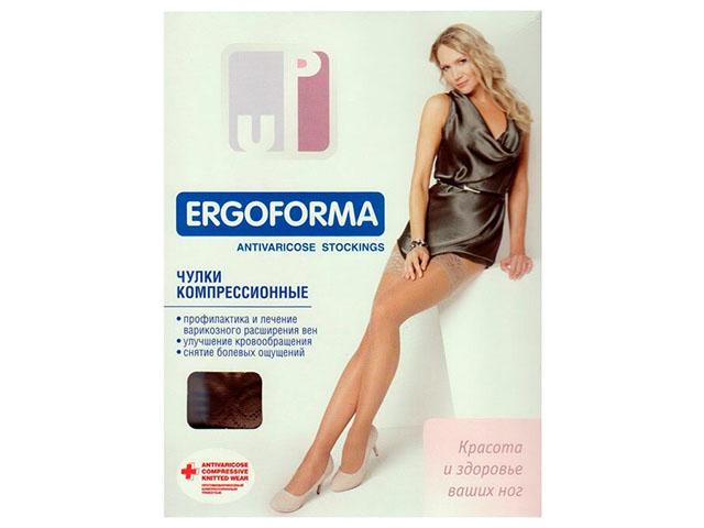 эргоформа 222 чулки компрессион. р.4 бронза 23-32мм.рт.ст. [ergoforma]