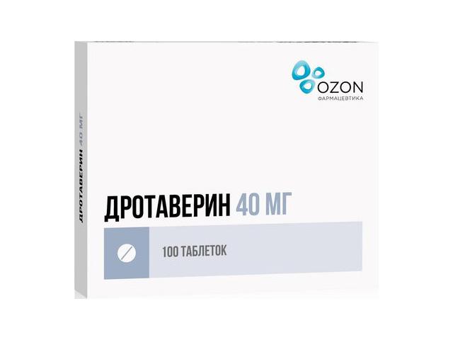 дротаверин 40мг. №100 таб. /озон/ 4216