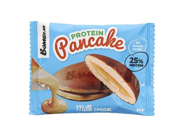 *bombbar панкейк неглазированный с начинкой молочный крем 40гр.