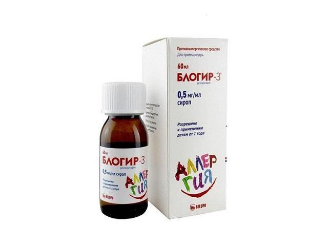 блогир - 3 0,5мг./мл. 60мл. фл. сироп 6949