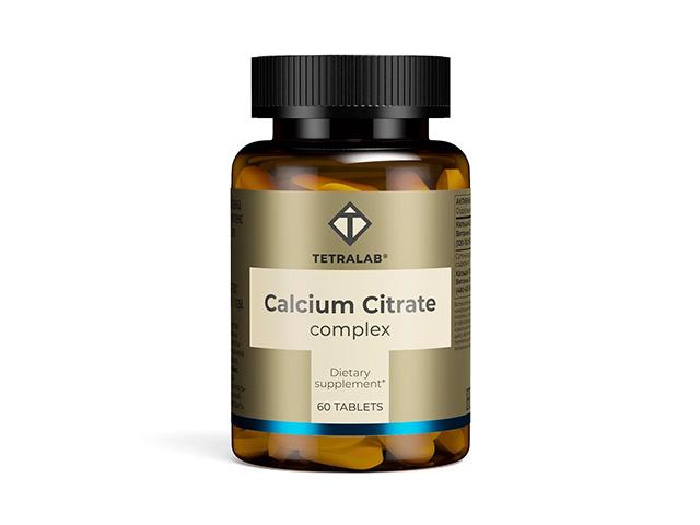 tetralab кальция цитрат комплекс с витамином д3 таб. п/о 1630мг №60 (бад)