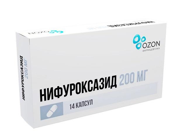 нифуроксазид 200мг. №14 капс. /озон/ 5418