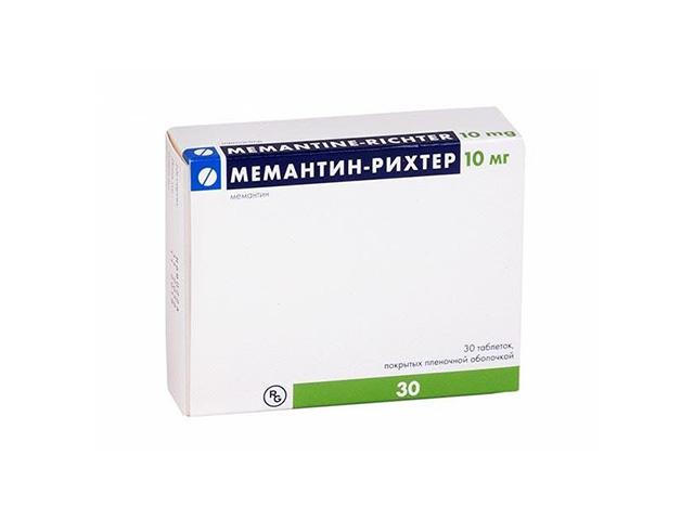 мемантин рихтер 10мг. №30 таб. п/п/о /гедеон рихтер/