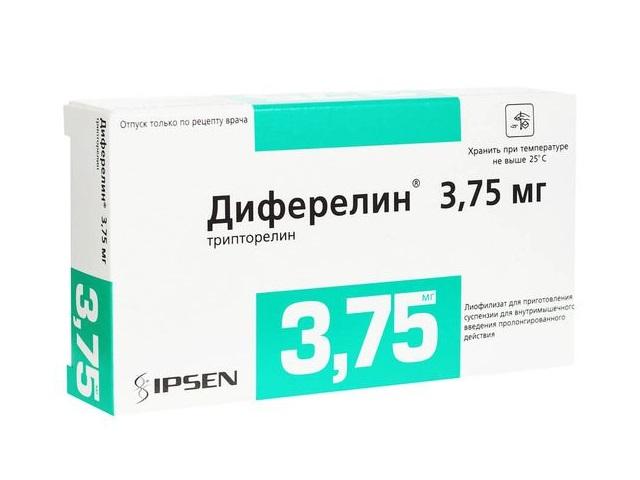 диферелин 3,75мг. пор. +р-ль