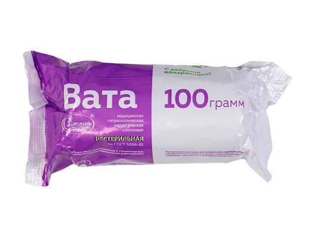 bona mente вата хирург. н/стер. хлопк. 100г.