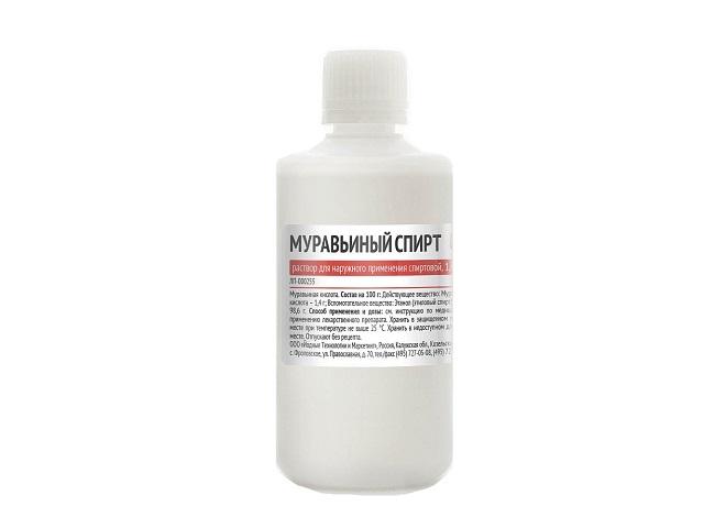 муравьиный спирт, р-р  1,4% 100мл.