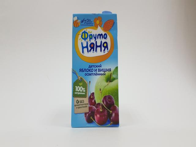 фрутоняня нектар (сок) 500мл. яблоко+вишня мяк. сах.