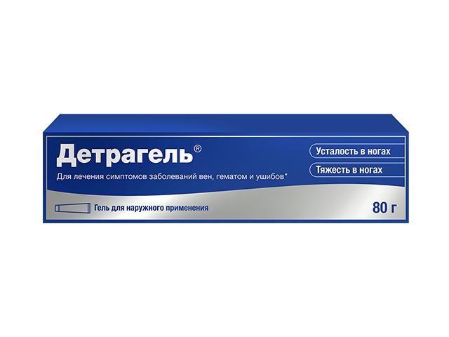 детрагель 80г. гель д/нар. прим.