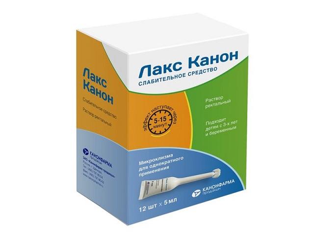 лакс канон р-р ректальный микроклизма 5мл №12
