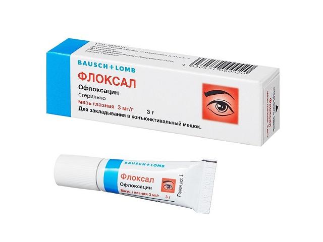 флоксал 0,3% 3г. гл. мазь
