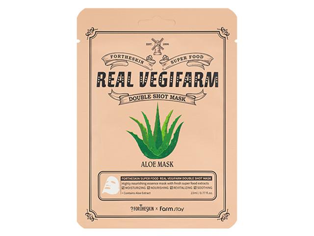 *fortheskin успокаивающая тканевая маска с экстрактом алоэ, 23 мл, 150287