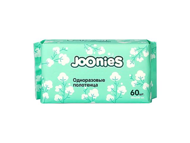 joonies полотенца одноразовые (белые) для детей n60