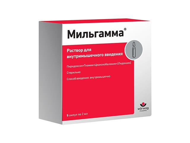 мильгамма 2мл. №5 р-р д/ин. амп. 0118