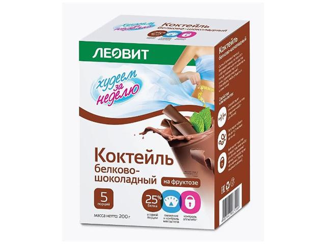 леовит худеем за неделю коктейль белково-шок. 40г. №5