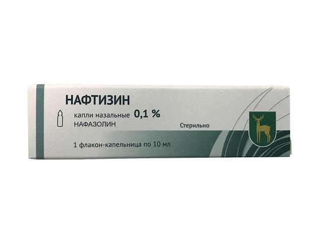 нафтизин 0,1% 10мл. фл./кап. пласт./мэз/ 6889