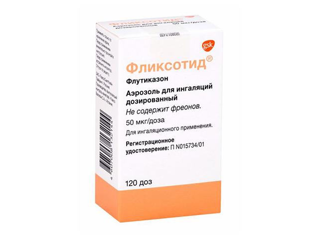 фликсотид 50мкг/доза 120доз №1 аэрозоль д/ингал. 2144
