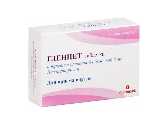 гленцет 5мг. №14 таб. п/о
