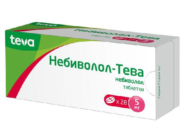 небиволол-тева 5мг. №28 таб.