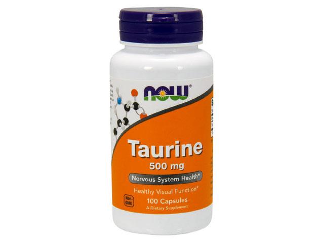 *now foods таурин 500 мг. №100 кап. 0140 (28707)