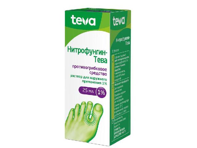 нитрофунгин-тева 25мл. спирт. р-р