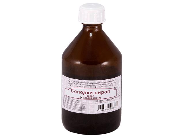 солодкового корня сироп 100г. фл. /ивановская фф/ 3445