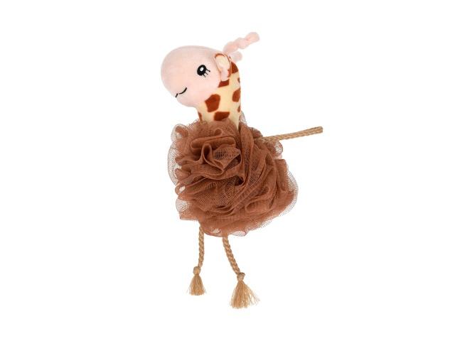 банные штучки мочалка д/нежной и чувств. кожи жирафик 17*12см soft 40377(218705)