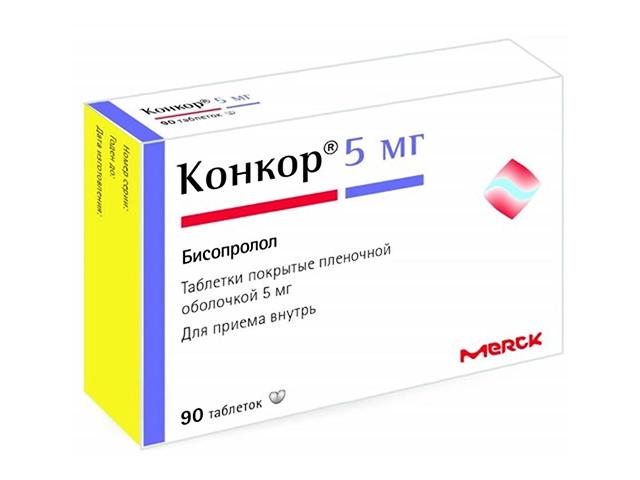 конкор 5мг. №90 таб. п/п/о 1243