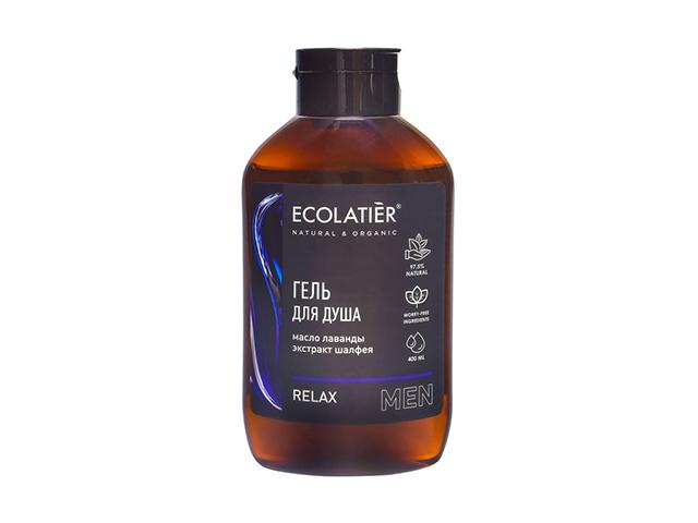 ecolatier men гель для душа relax 400мл 832101(170871)