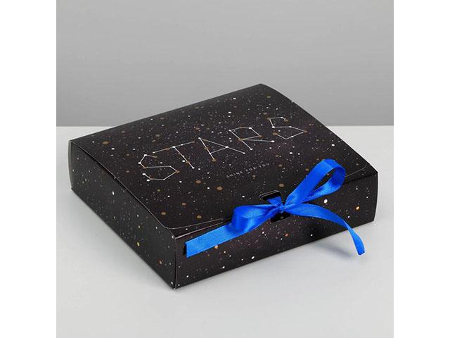 *коробка подарочная "stars" 20 х 18 х 5 см 4532938