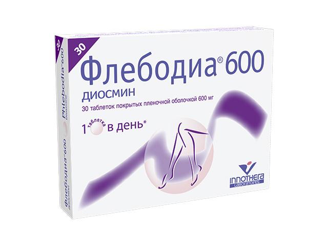 флебодиа 600мг. №30 таб. п/о 0037