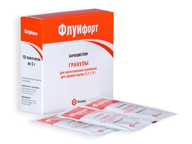 флуифорт 2,7/5г. №10 гран. д/сусп. пак. 0115