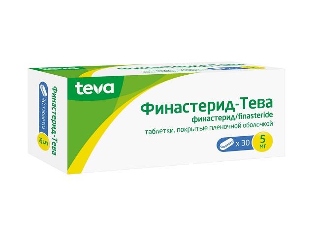 финастерид-тева 5мг. №30 таб. п/о  2320