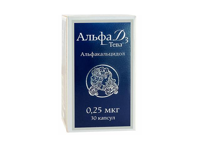 альфа д3-тева 0,25мкг. №30 капс.
